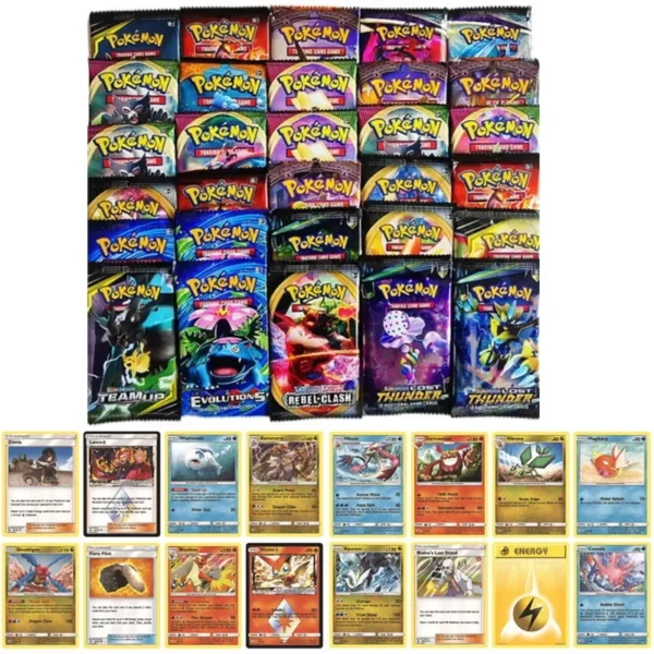 4 bolsas, 36 Uds., tarjetas de Pokémon en inglés, Charizard Pikachu, cartas coleccionables, juego comercial de Anime, juguetes de batalla para adultos y niños, regalo