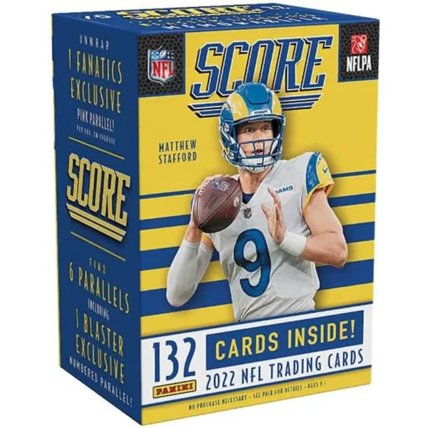 2022 Panini NFL Score Football Blaster Bo Packs 132 Caja de tarjetas de colección total ENVÍO RÁPIDO