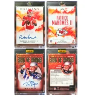 Panini Tom Brady Mahomes NFL fútbol DIY colección de firmas láser ladrillos de cartas niño cumpleaños regalo de Navidad HOMEMADE